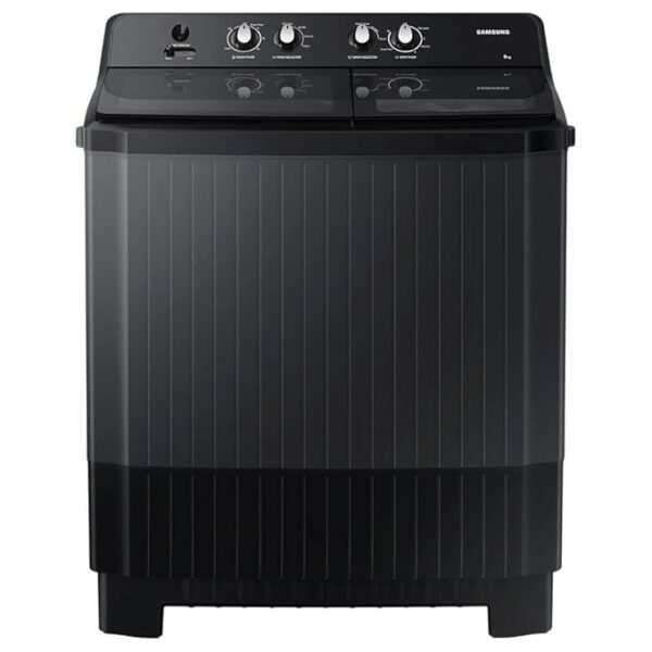 Samsung 8.0 kg Semi Automatic Washing Machine with Toughened Glass Lid, WT80B3560GB/TL